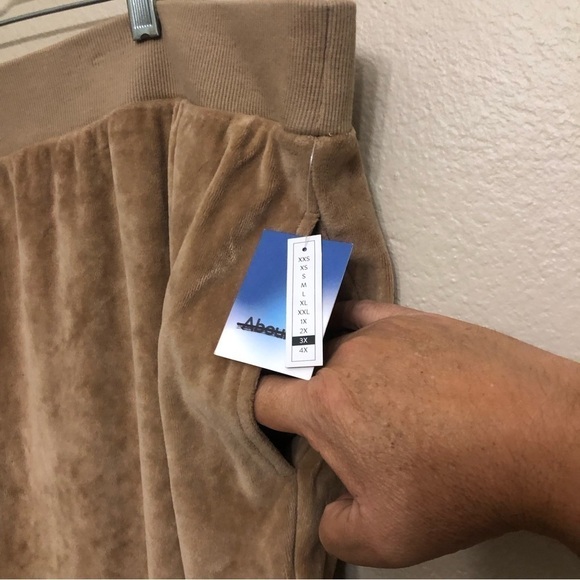 Abound  Woman’s Velour Jogger Sweat Pants Plus Size 3X - Picture 6 of 13